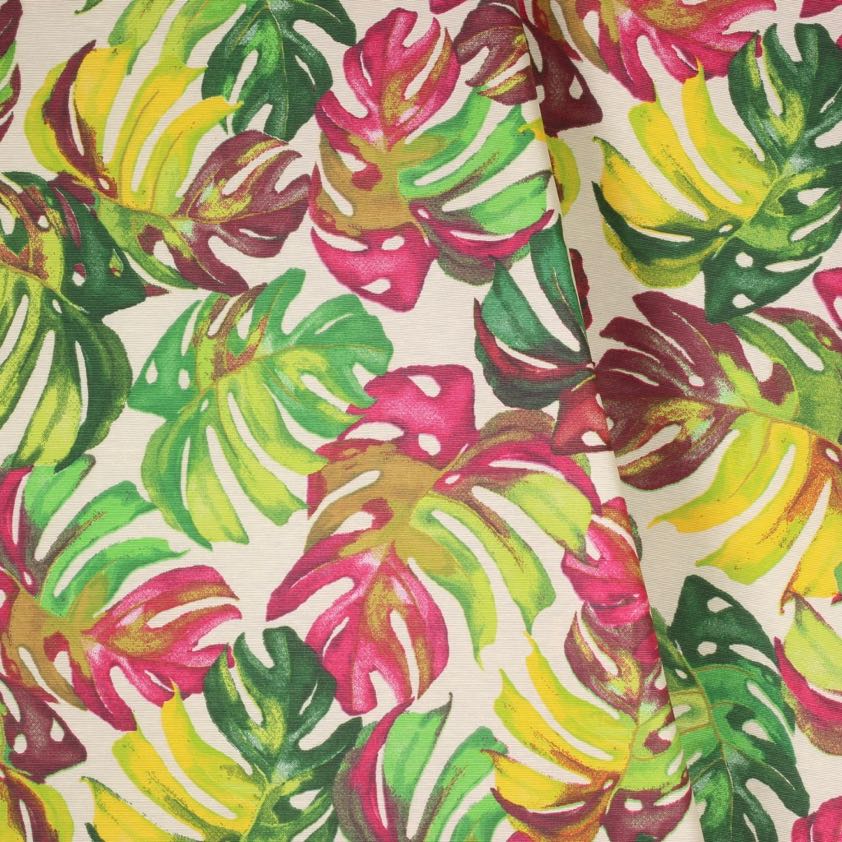 Tablecloth linen look flower red