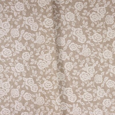 Tablecloth linen look rose beige