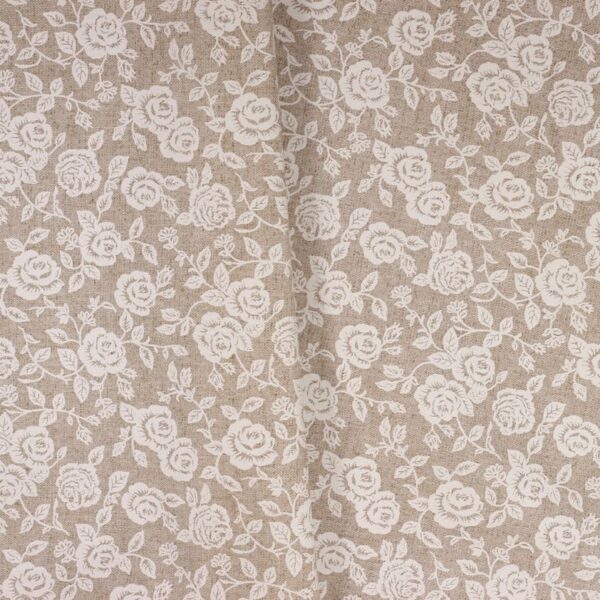 Tablecloth linen look rose beige