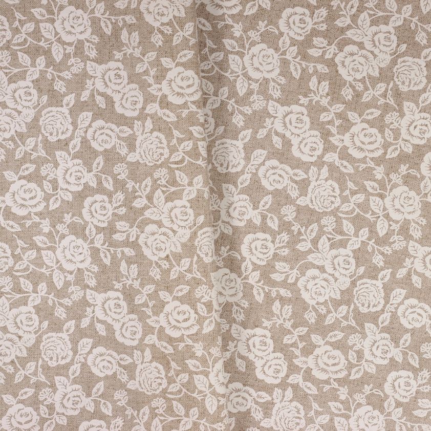 Tablecloth linen look rose beige