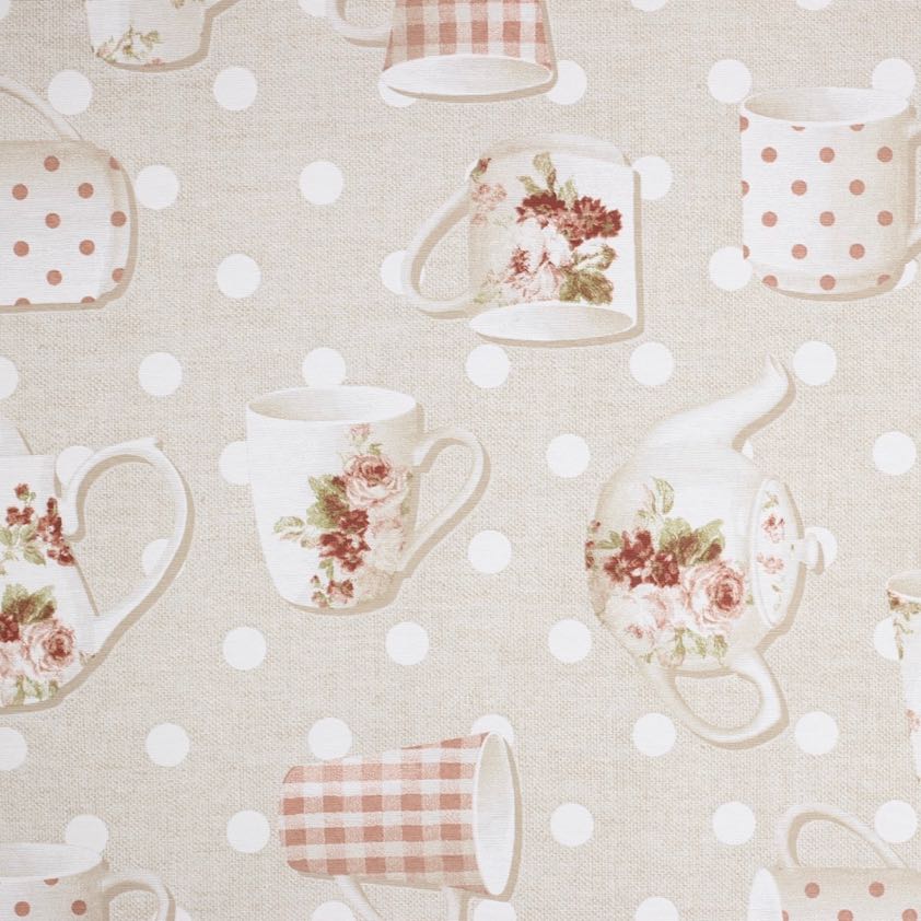 Tablecloth Linen look tea service