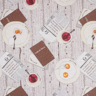Oilcloth linen look breakfast