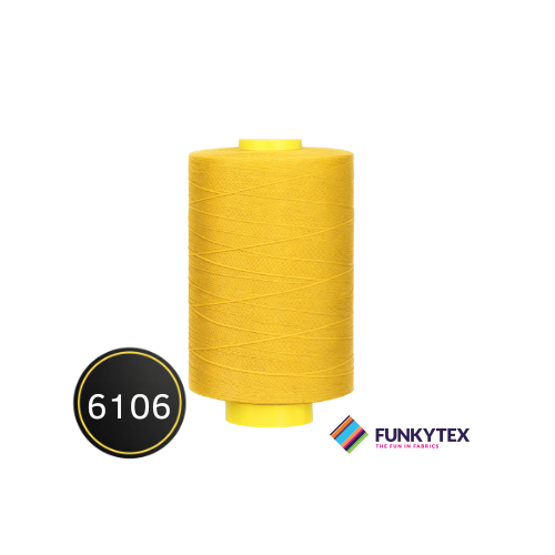 Atelier Sewing Thread 1000 metres Funkytex Yellow