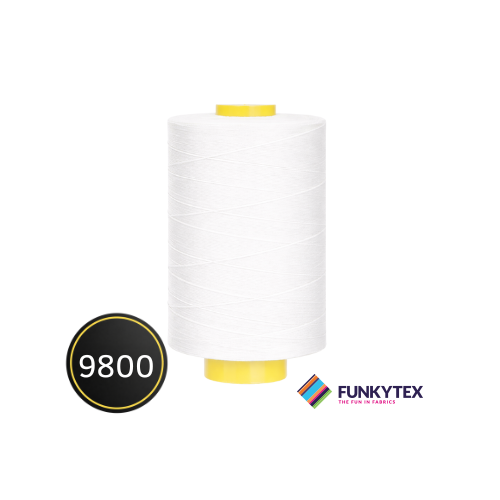 Atelier Sewing Thread 1000 metres Funkytex White
