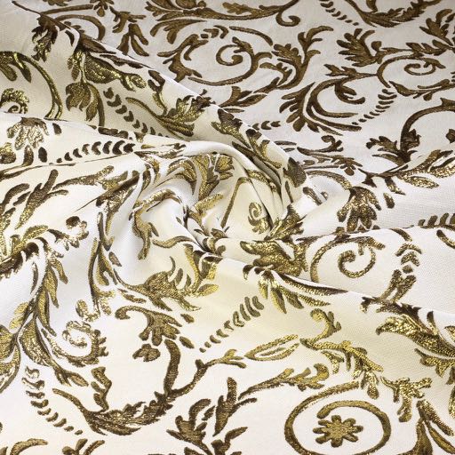 Baroque Jacquard white/gold