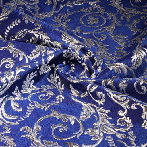 Baroque Jacquard cobalt/silver