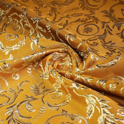Baroque Jacquard ochre yellow/gold