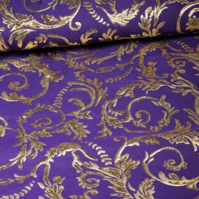 Baroque Jacquard Purple/Gold