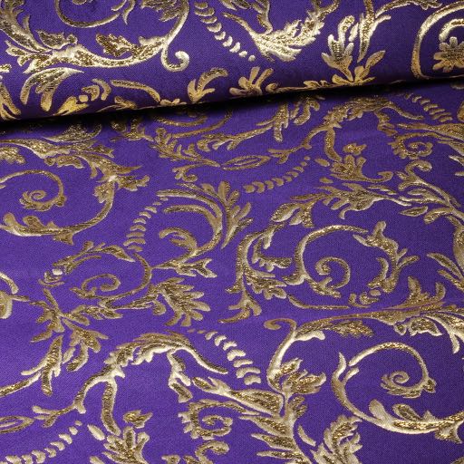 Baroque Jacquard Purple/Gold