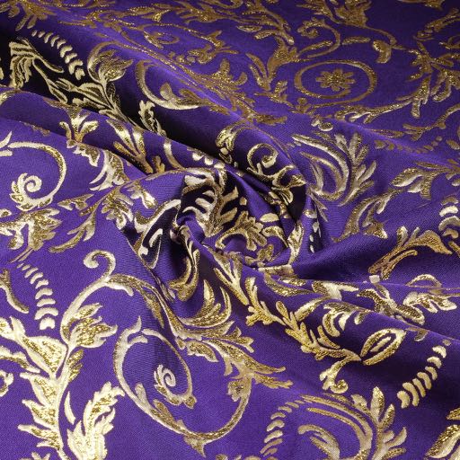 Baroque Jacquard Purple/Gold