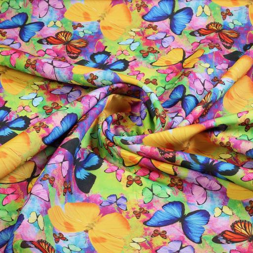 Terlenka Multicolour Butterfly Digital Print