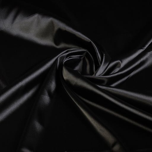 Silky Satin Stretch Black