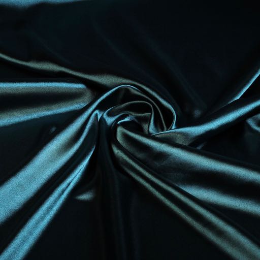 Silky Satin Stretch Petrol