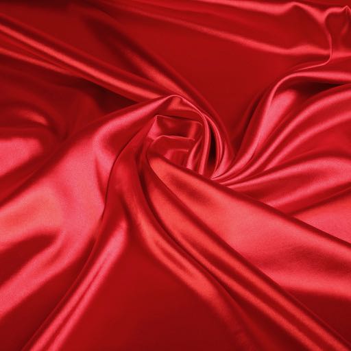 Silky Satin Stretch Red
