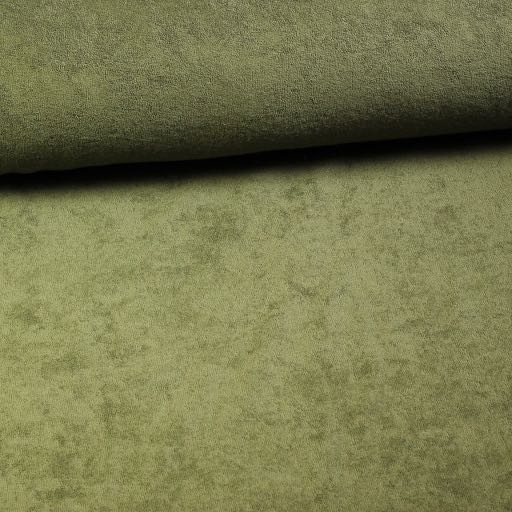 Stretch Towelling Army Green