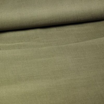 Linen Viscose Army Green