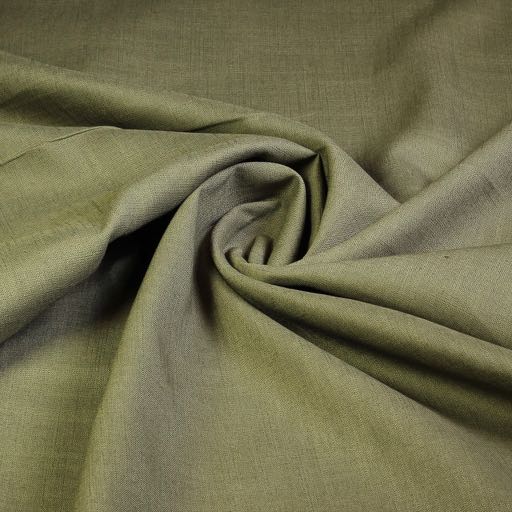 Linen Viscose Army Green