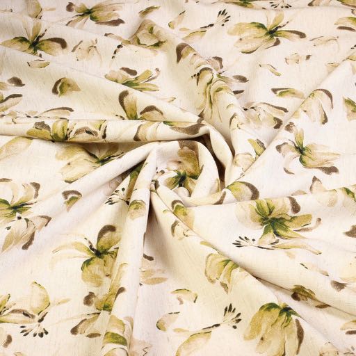 Printed Linen Viscose Floral 3