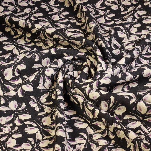 Printed linen viscose floral 4