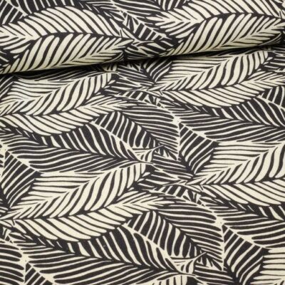 Printed linen viscose floral 6