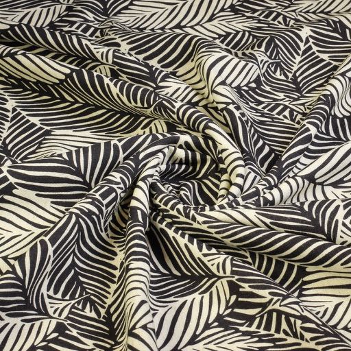 Printed linen viscose floral 6