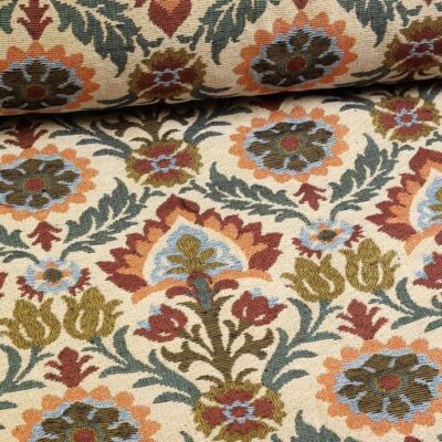 Gobelin Fabric Vintage Flowers