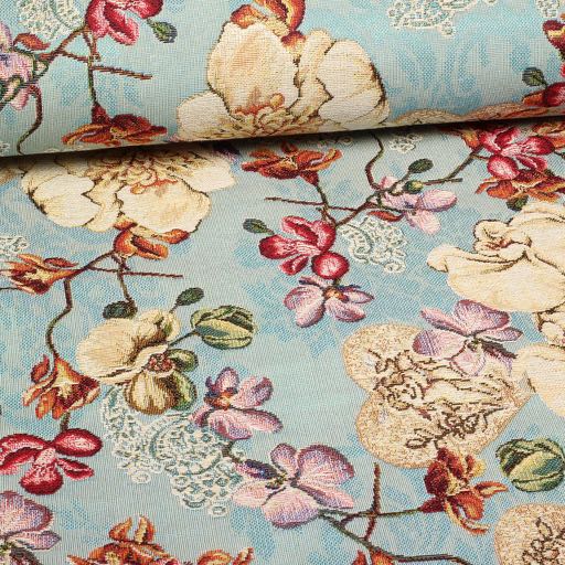 Gobelin Fabric Bird / Hearts