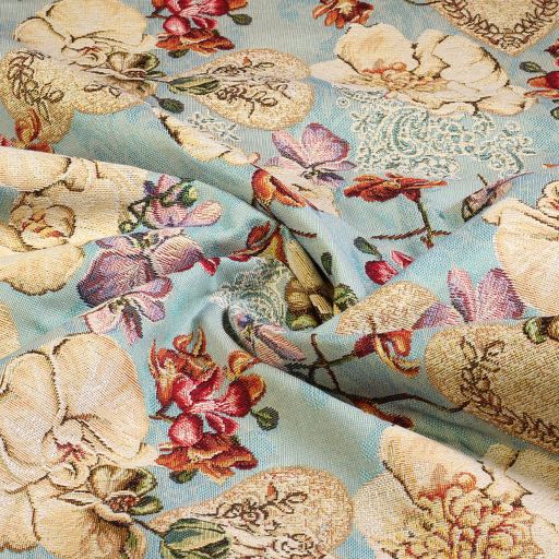 Gobelin Fabric Bird / Hearts
