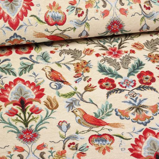 Gobelin Fabric Bird/ Flowers