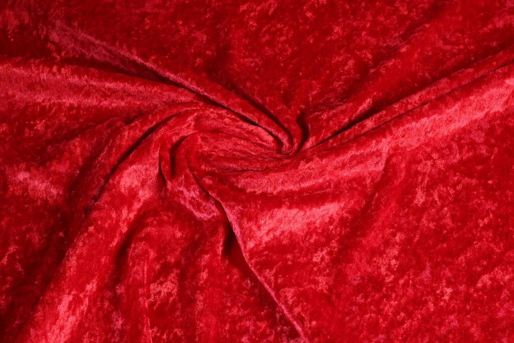 Panne velvet red 2