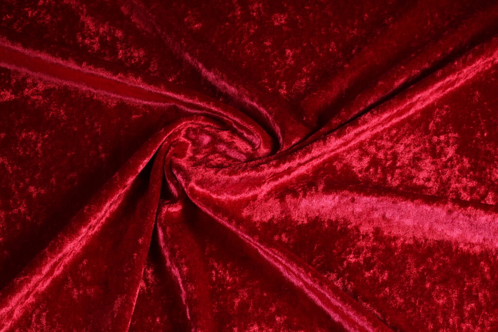 Velours de panne red