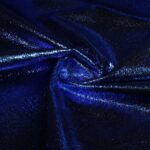 Metallic Foil Party Fabric Cobalt