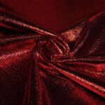 Metallic Foil Party Fabric Red