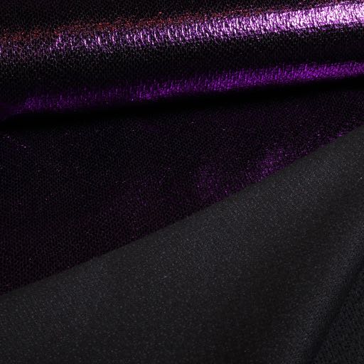 Metallic Foil Party Fabric Purple