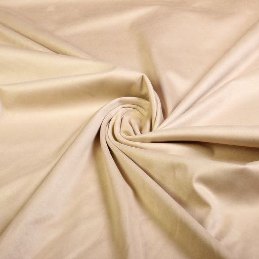 Stretch Suede Fabric Beige / Ecru