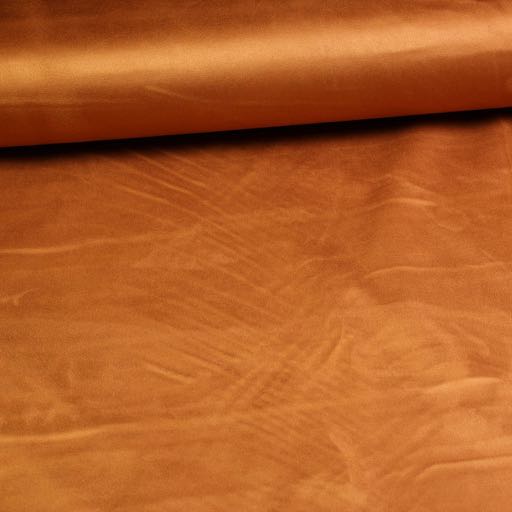 Stretch Suede Fabric Cognac