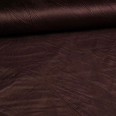 Stretch Suede Fabric Dark Brown