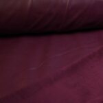 Stretch Leather / Velour Fabric Bordeaux / Burgandy