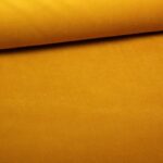 Velvet / Upholstery Fabric Ochre Yellow