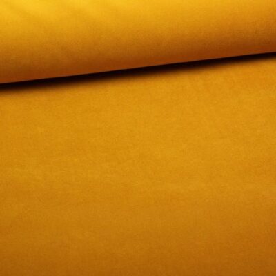 Velvet / Upholstery Fabric Ochre Yellow