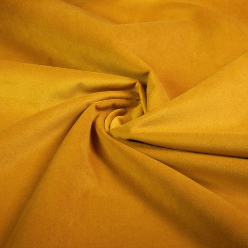 Velvet / Upholstery Fabric Ochre Yellow