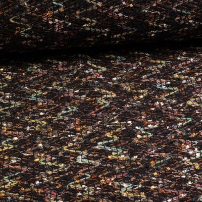 Bouclé/Tweed lurex fabric zigzag 2