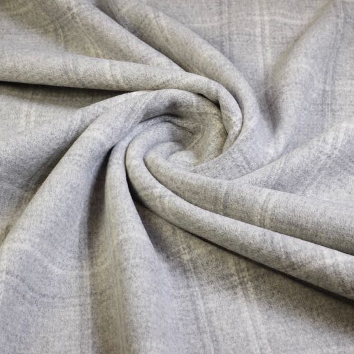Coating Fabric Check Grey