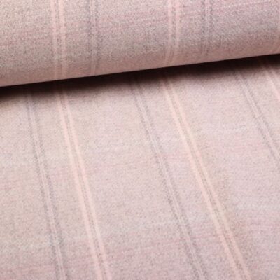 Pink Checked Coating Fabric