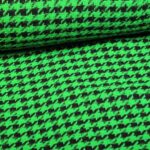Tweed Fabric Pied de Poule Green