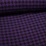 Tweed Fabric Houndstooth Purple
