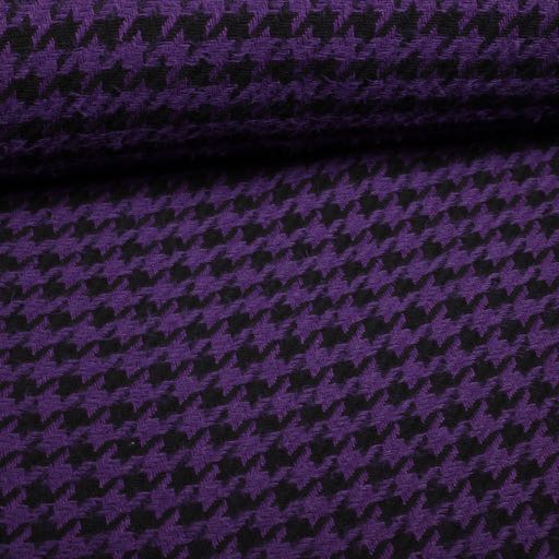 Tweed Fabric Houndstooth Purple